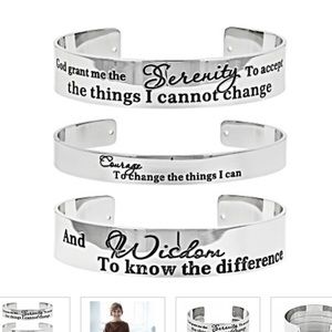 Paula Deen Serenity Prayer 3 pc cuff set